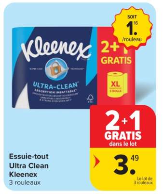 Essuie-tout Ultra Clean Kleenex
