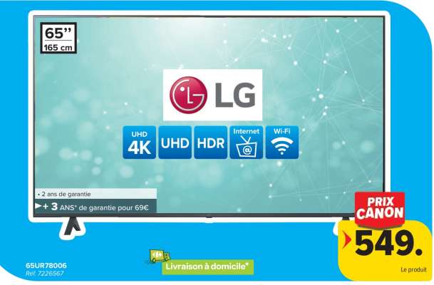 LG 65'' TV