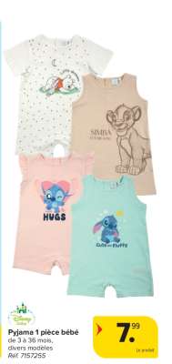 Pyjama 1 pièce bébé