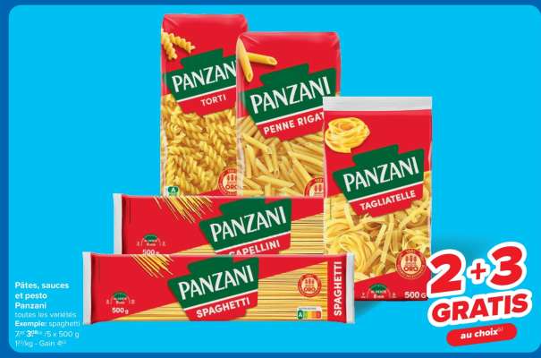 Panzani Pâtes, sauces et pesto