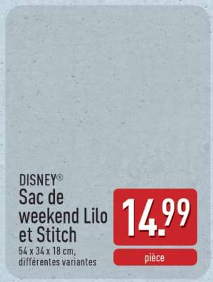 DISNEY Sac de weekend Lilo et Stitch