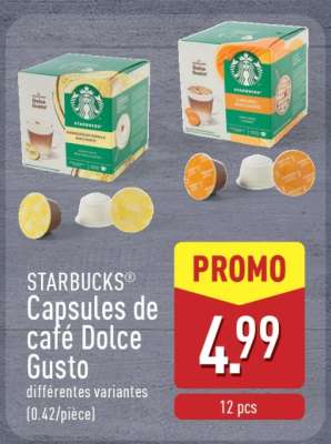 STARBUCKS® Capsules de café Dolce Gusto