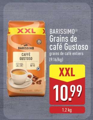BARISSIMO Grains de café Gustoso