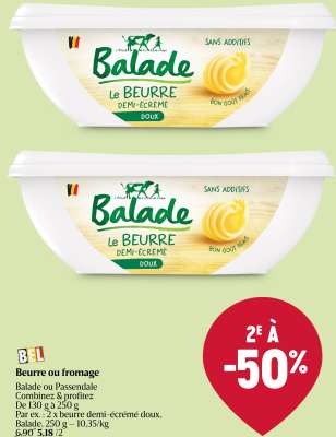 Balade Le Beurre Demi-Écrémé Doux